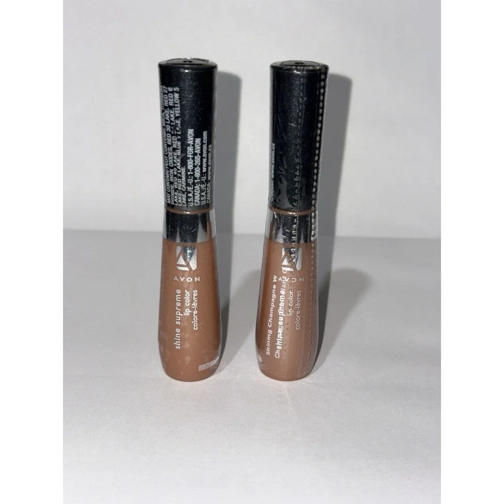 AVON Shine Supreme Lip Color  Lot Of 2 - Shining Champagne‎ New Sealed